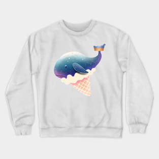 Iced Whale Cream Crewneck Sweatshirt